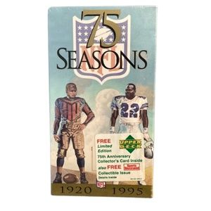 VHS TAPE NFL 75 SEASONS 1920-1995
